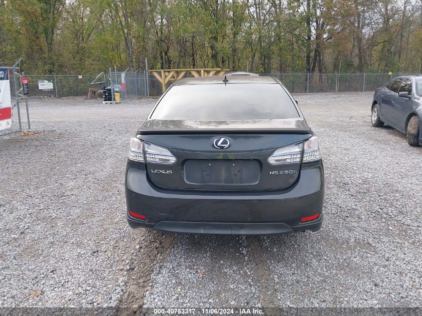 2010 Lexus Hs 250H Premium VIN: JTHBB1BA8A2019690 Lot: 40753317