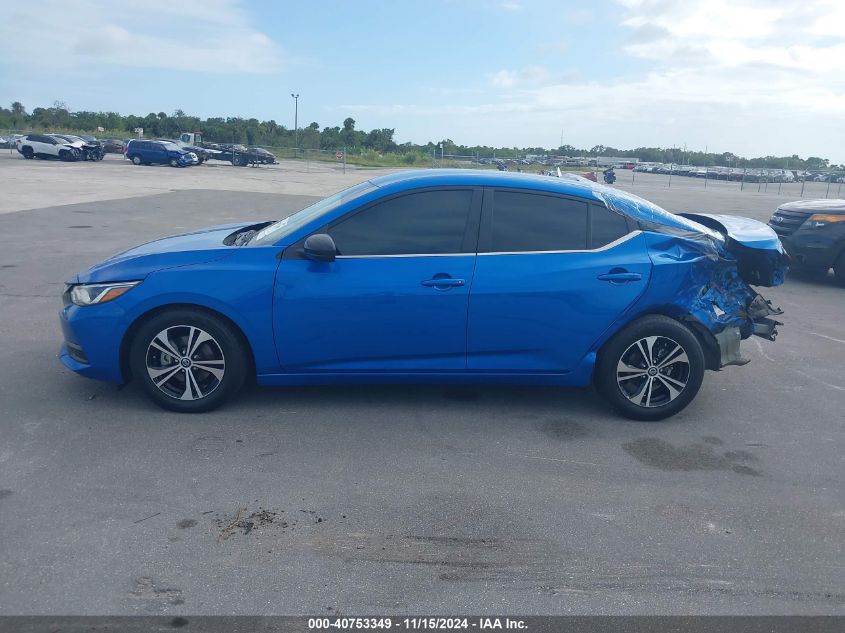 2022 Nissan Sentra Sv Xtronic Cvt VIN: 3N1AB8CV4NY261345 Lot: 40753349