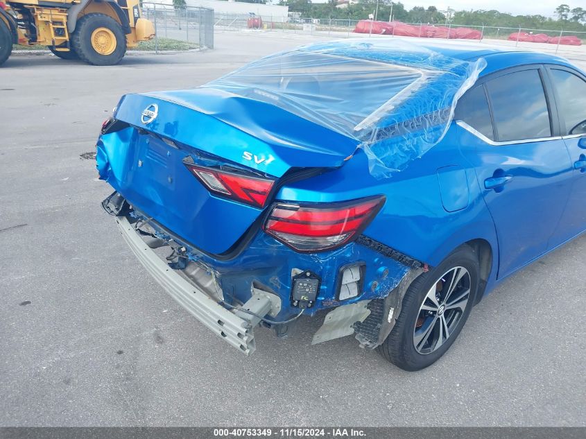 2022 Nissan Sentra Sv Xtronic Cvt VIN: 3N1AB8CV4NY261345 Lot: 40753349