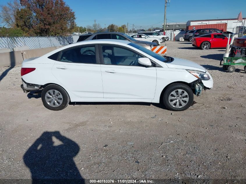 2016 Hyundai Accent Se VIN: KMHCT4AE6GU106683 Lot: 40753376