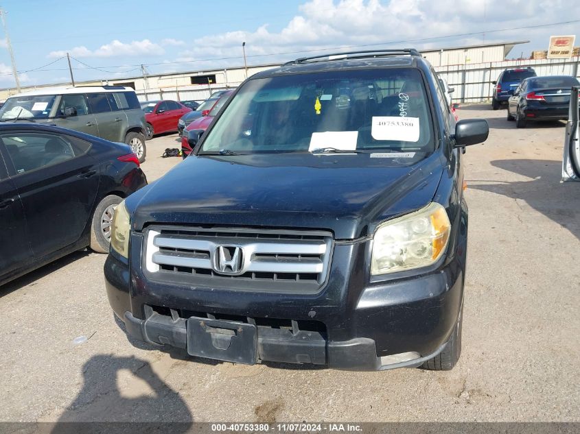 2006 Honda Pilot Ex-L VIN: 5FNYF28566B043944 Lot: 40753380