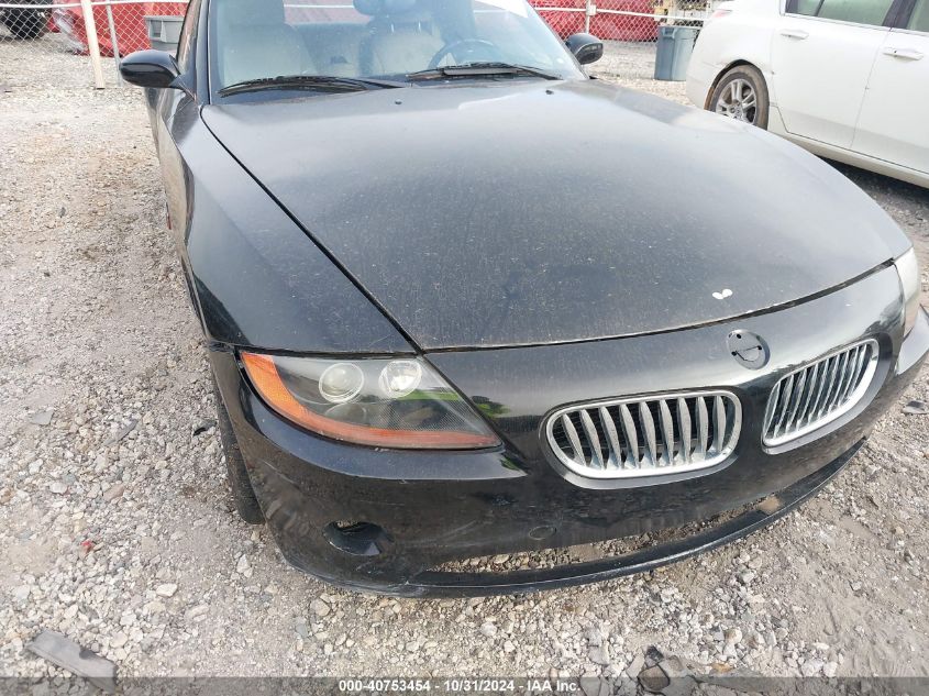 2003 BMW Z4 2.5I VIN: 4USBT33473LS48288 Lot: 40753454