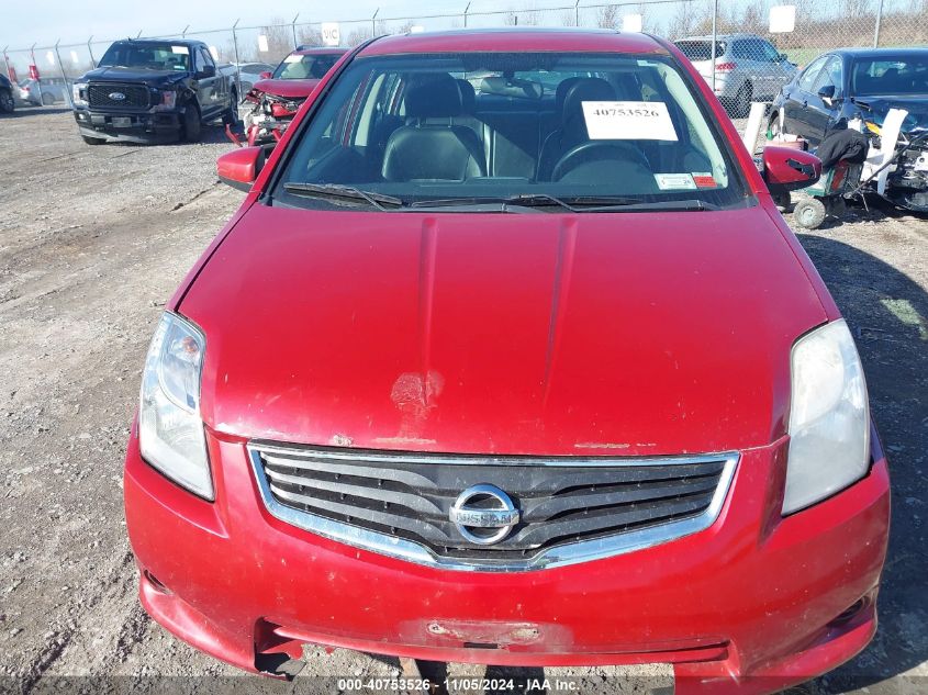 2012 Nissan Sentra 2.0 Sl VIN: 3N1AB6AP0CL697323 Lot: 40753526