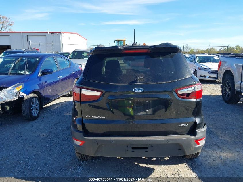 2019 Ford Ecosport Ses VIN: MAJ6S3JL6KC279539 Lot: 40753541