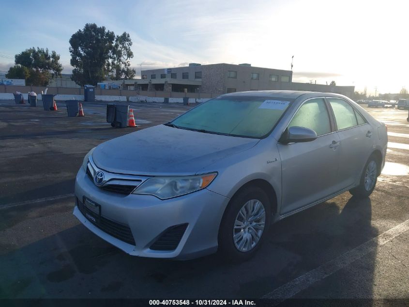 2013 Toyota Camry Hybrid Le VIN: 4T1BD1FK9DU066178 Lot: 40753548