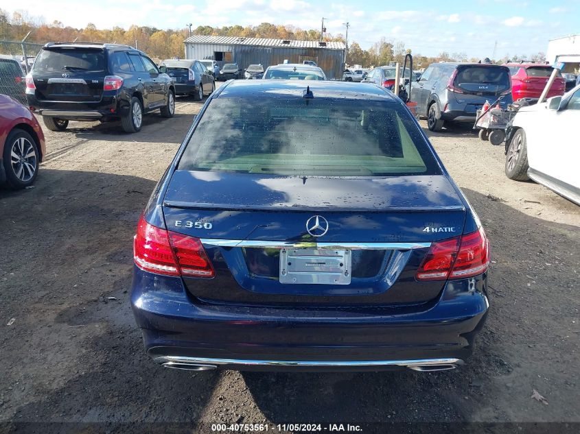 2014 Mercedes-Benz E 350 4Matic VIN: WDDHF8JBXEA874301 Lot: 40753561