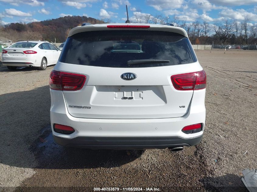 2019 Kia Sorento 3.3L S VIN: 5XYPGDA57KG608185 Lot: 40753579