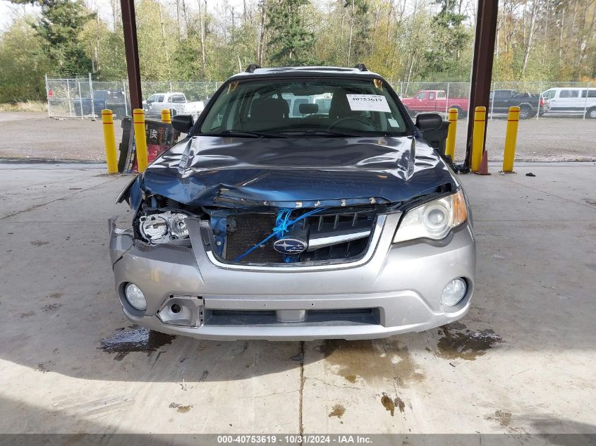 2008 Subaru Outback 2.5I/2.5I L.l. Bean Edition VIN: 4S4BP61C687364888 Lot: 40753619