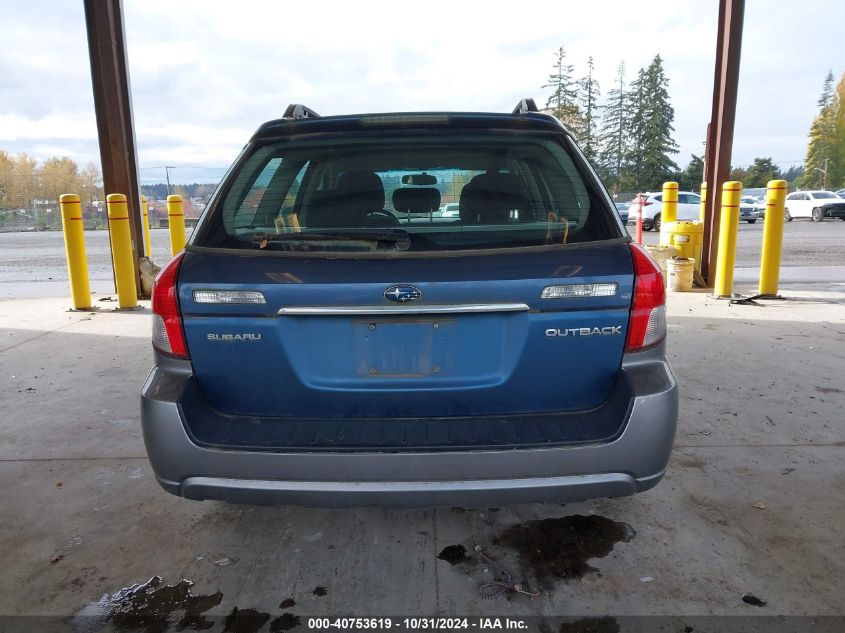 2008 Subaru Outback 2.5I/2.5I L.l. Bean Edition VIN: 4S4BP61C687364888 Lot: 40753619