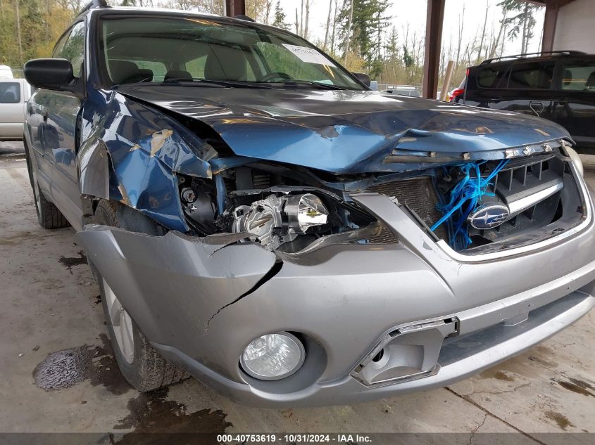 2008 Subaru Outback 2.5I/2.5I L.l. Bean Edition VIN: 4S4BP61C687364888 Lot: 40753619