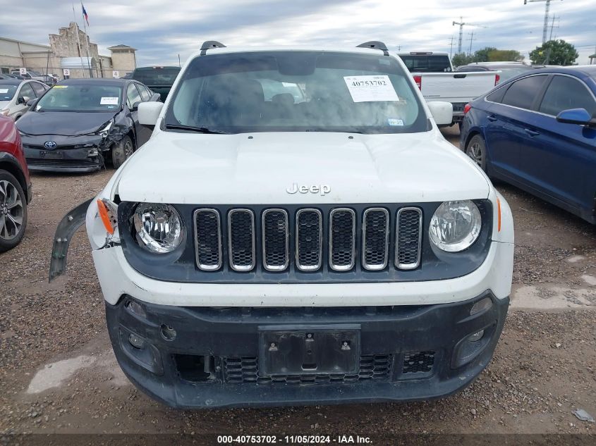 2016 Jeep Renegade Latitude VIN: ZACCJABT3GPD92418 Lot: 40753702