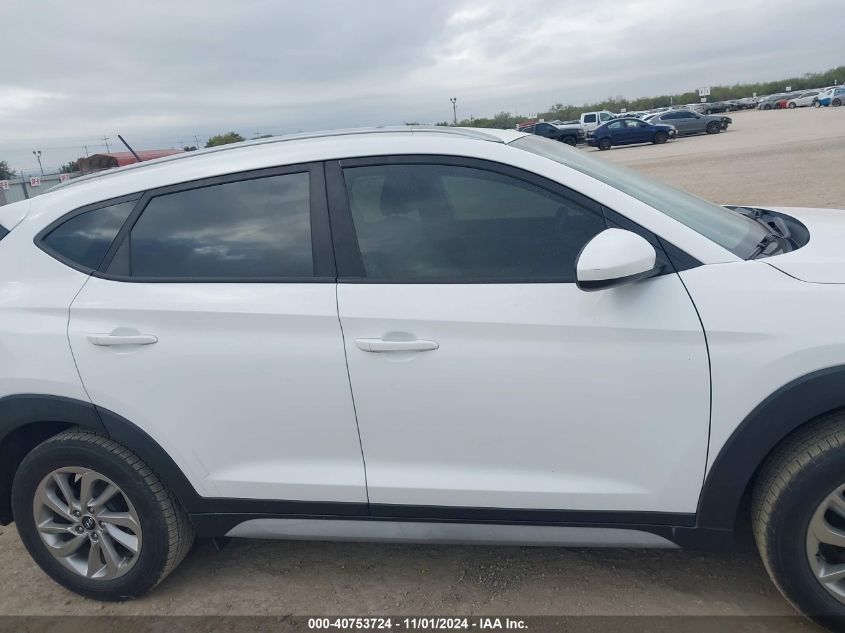 2017 Hyundai Tucson Se VIN: KM8J33A42HU580835 Lot: 40753724