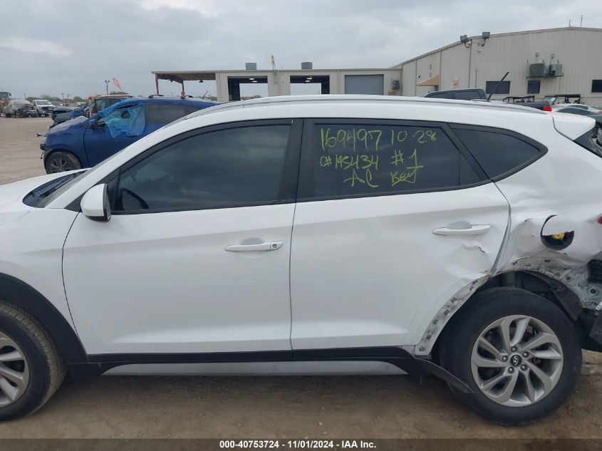 2017 Hyundai Tucson Se VIN: KM8J33A42HU580835 Lot: 40753724