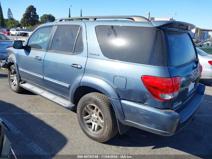 2007 Toyota Sequoia Limited V8 VIN: 5TDZT38A77S288667 Lot: 40753746