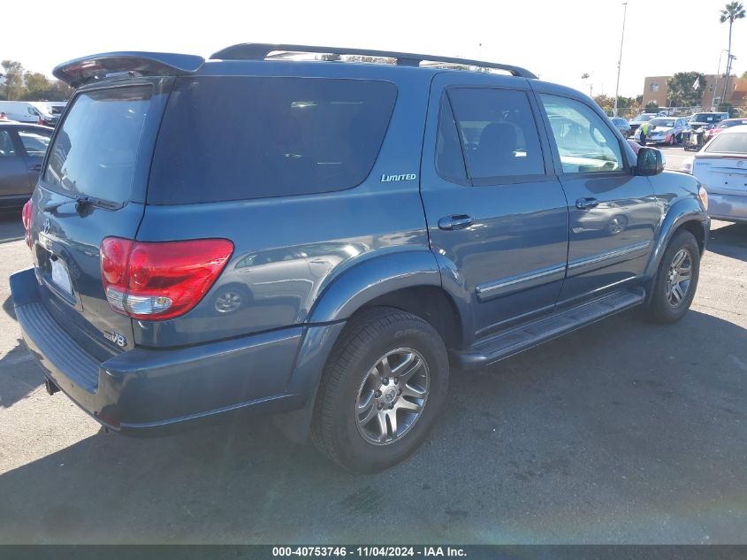 2007 Toyota Sequoia Limited V8 VIN: 5TDZT38A77S288667 Lot: 40753746