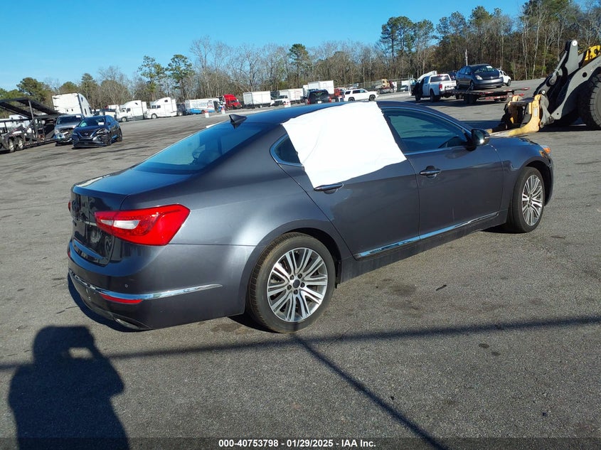 Vin: knaln4d70f5194793, lot: 41243228, kia cadenza premium 20154