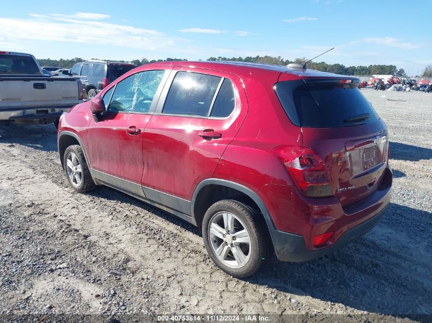 VIN KL7CJNSM6NB501278 2022 Chevrolet Trax, Awd Ls no.3