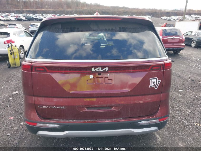 2022 Kia Carnival Mpv Lx Seat Package VIN: KNDNB4H35N6097772 Lot: 40753972