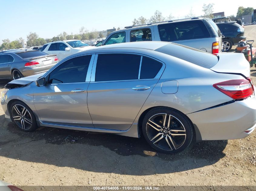 2017 Honda Accord Sport Se VIN: 1HGCR2F10HA291797 Lot: 40754005