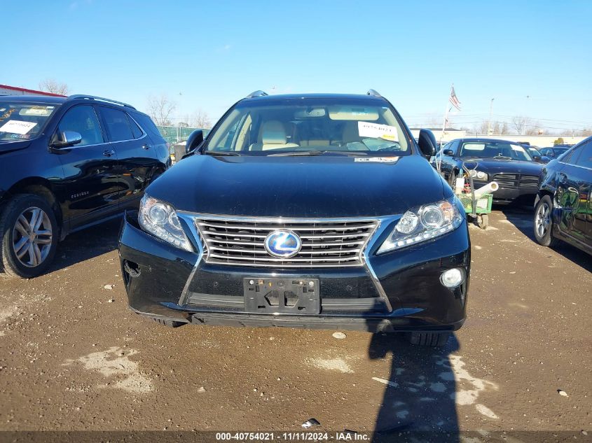 2013 Lexus Rx 450H VIN: JTJBC1BAXD2452170 Lot: 40754021