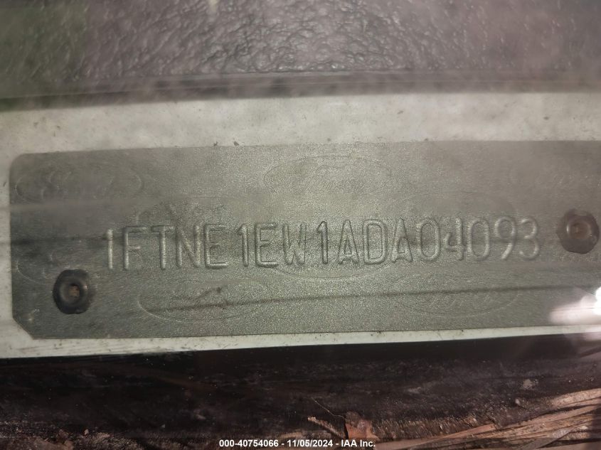 2010 Ford E-150 Commercial VIN: 1FTNE1EW1ADA04093 Lot: 42166797