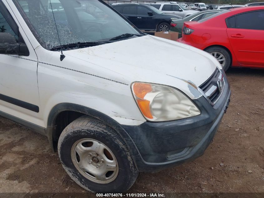 2004 Honda Cr-V Lx VIN: SHSRD68424U205986 Lot: 40754076