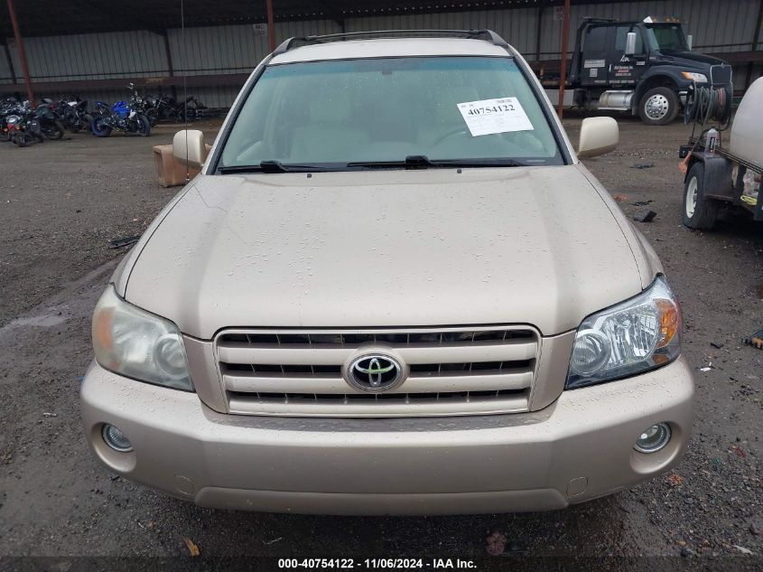 2007 Toyota Highlander VIN: JTEGD21A570166879 Lot: 40754122