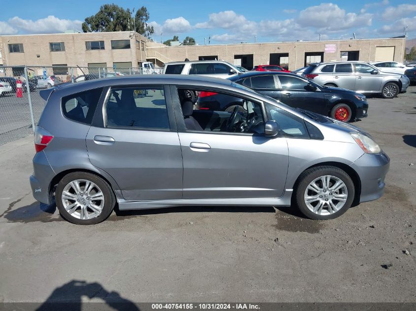 2009 Honda Fit Sport VIN: JHMGE87419S068430 Lot: 40754155