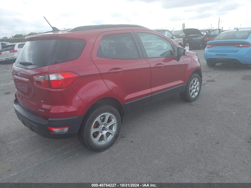 2018 Ford Ecosport Se VIN: MAJ6P1UL1JC199825 Lot: 40754227