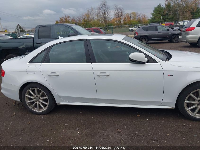 2015 Audi A4 2.0T Premium VIN: WAUFFAFL2FN007489 Lot: 40754244