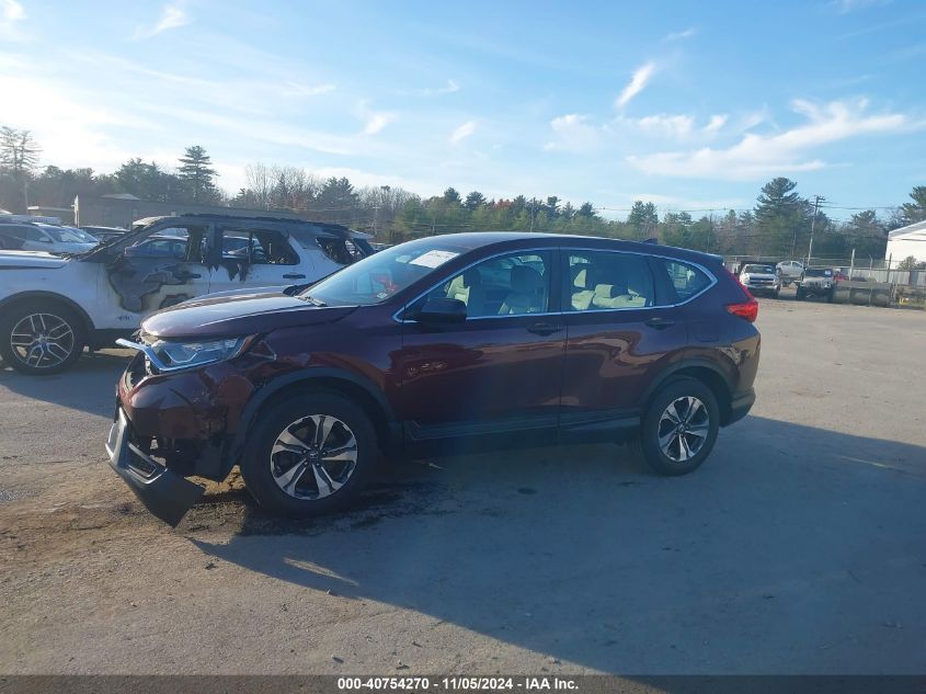 2019 Honda Cr-V Lx VIN: 2HKRW6H39KH221142 Lot: 40754270