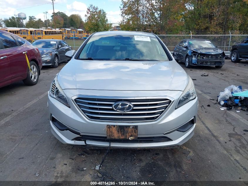 2017 Hyundai Sonata Se VIN: 5NPE24AFXHH587896 Lot: 40754285