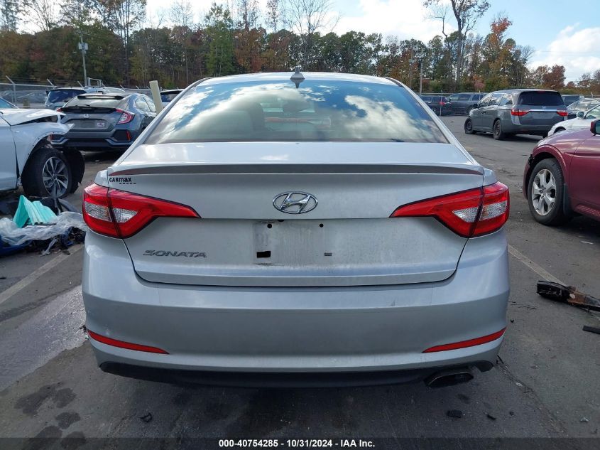 2017 Hyundai Sonata Se VIN: 5NPE24AFXHH587896 Lot: 40754285