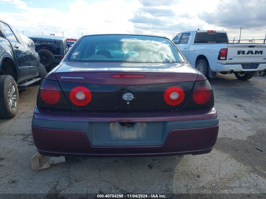 2004 Chevrolet Impala VIN: 2G1WF52E649387334 Lot: 40754298