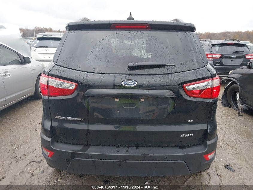 2022 Ford Ecosport Se VIN: MAJ6S3GL0NC475410 Lot: 40754317