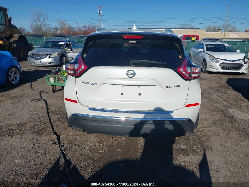 2018 Nissan Murano Sl VIN: 5N1AZ2MH1JN125613 Lot: 40754360