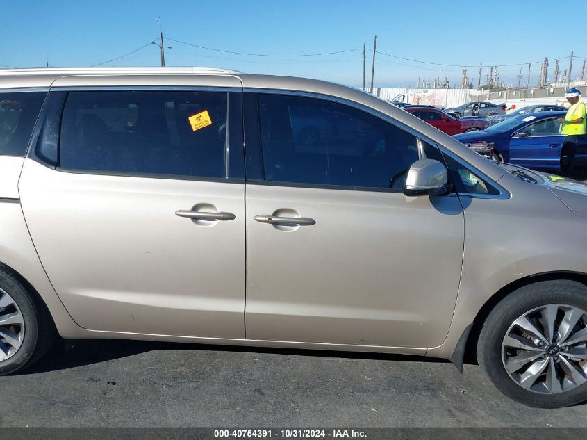 2015 Kia Sedona Sx VIN: KNDMC5C1XF6080729 Lot: 40754391