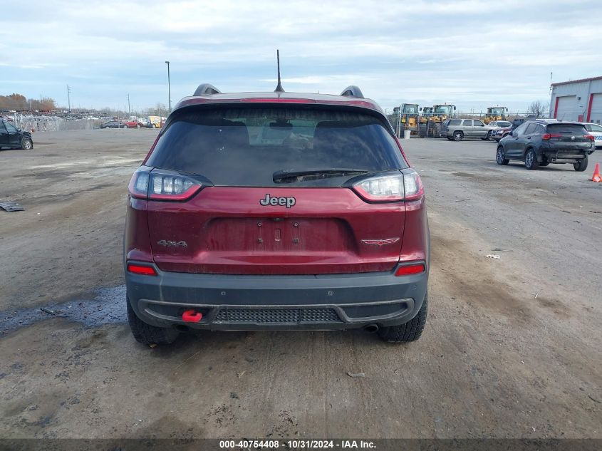 2019 Jeep Cherokee Trailhawk 4X4 VIN: 1C4PJMBX6KD378848 Lot: 40754408