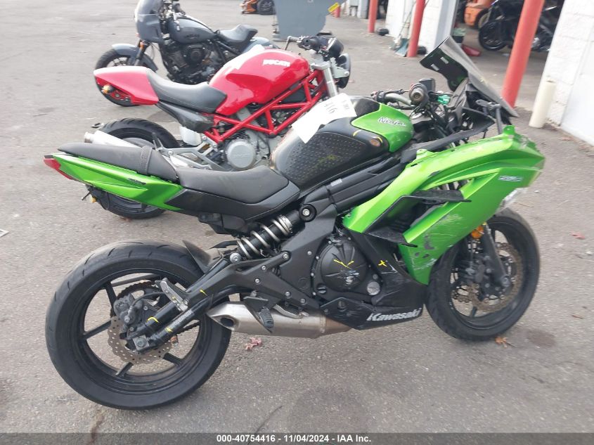 2014 Kawasaki Ex650 F VIN: JKAEXEF16EDA14075 Lot: 40754416