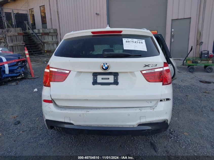 2013 BMW X3 xDrive28I VIN: 5UXWX9C57D0D02443 Lot: 40754510