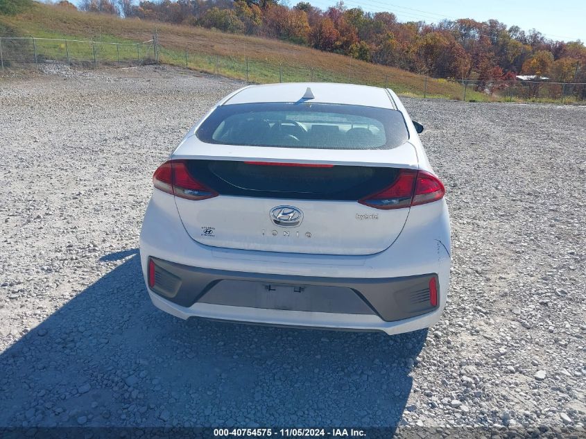 2020 Hyundai Ioniq Hybrid Se VIN: KMHC75LC2LU203167 Lot: 40754575