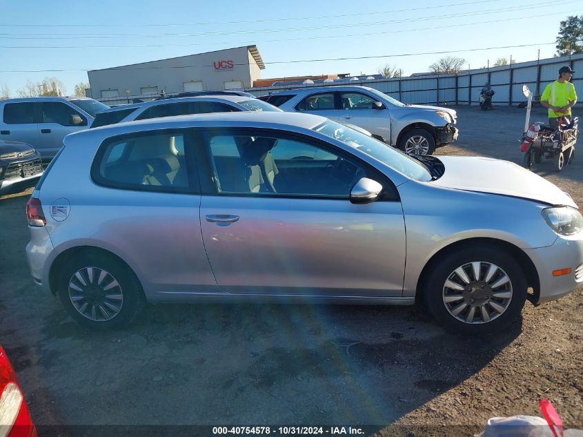 2010 Volkswagen Golf 2-Door VIN: WVWBA7AJ7AW267155 Lot: 40754578