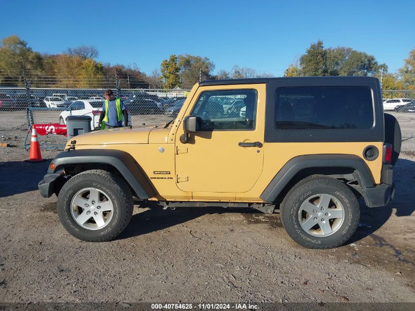 2013 Jeep Wrangler Sport VIN: 1C4AJWAG0DL702470 Lot: 40754625