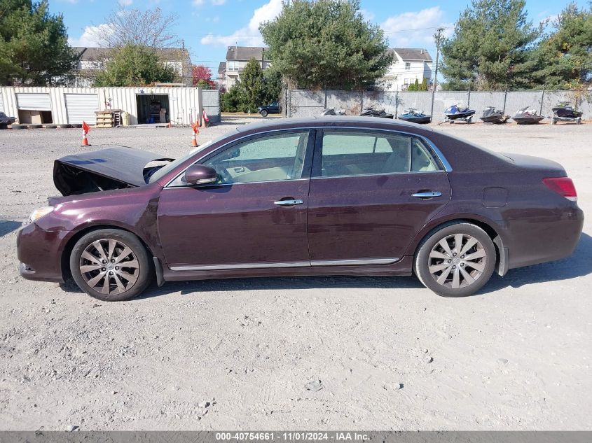 2011 Toyota Avalon Limited VIN: 4T1BK3DB2BU376772 Lot: 40754661