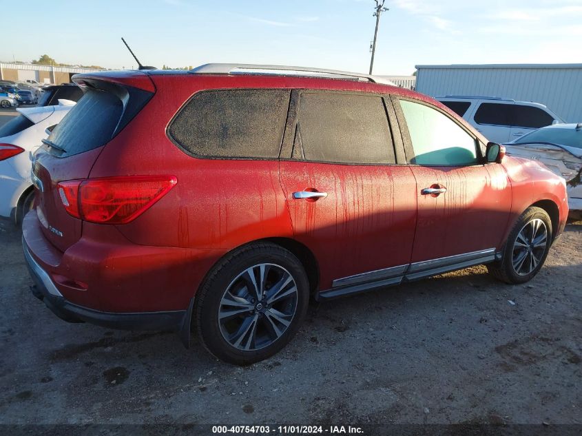 2017 Nissan Pathfinder Platinum VIN: 5N1DR2MN3HC911793 Lot: 40754703