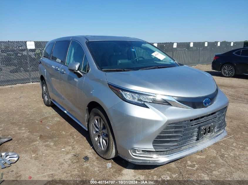 VIN 5TDYRKEC2NS104274 2022 Toyota Sienna, Xle no.1