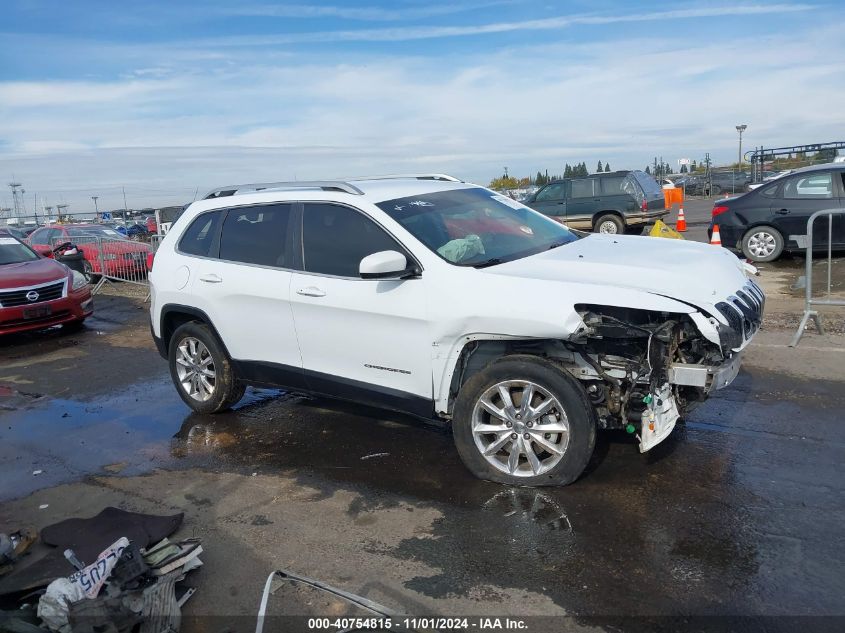 2014 Jeep Cherokee Limited VIN: 1C4PJMDS2EW168080 Lot: 40754815