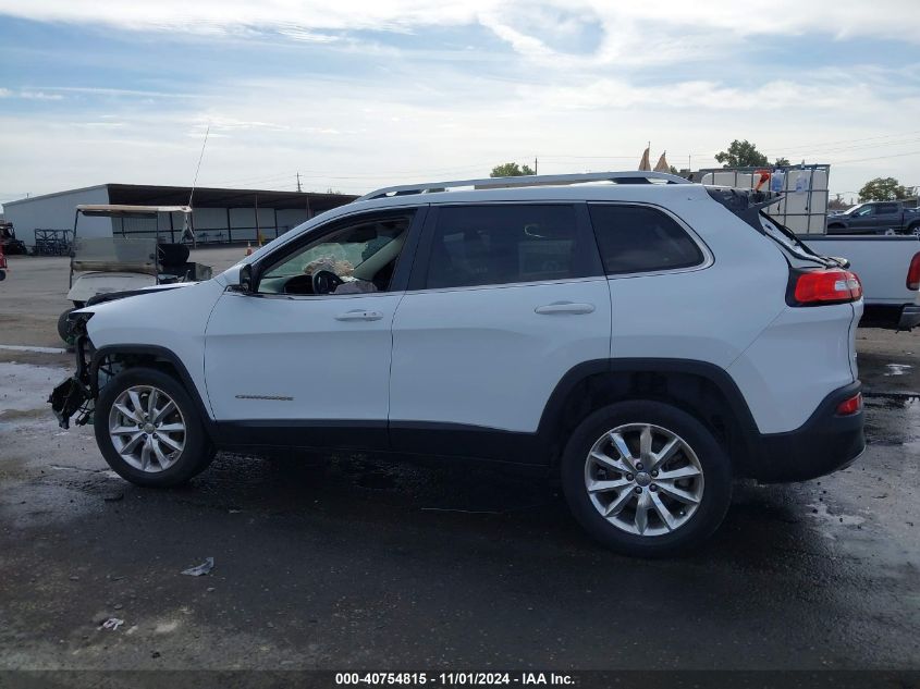 2014 Jeep Cherokee Limited VIN: 1C4PJMDS2EW168080 Lot: 40754815