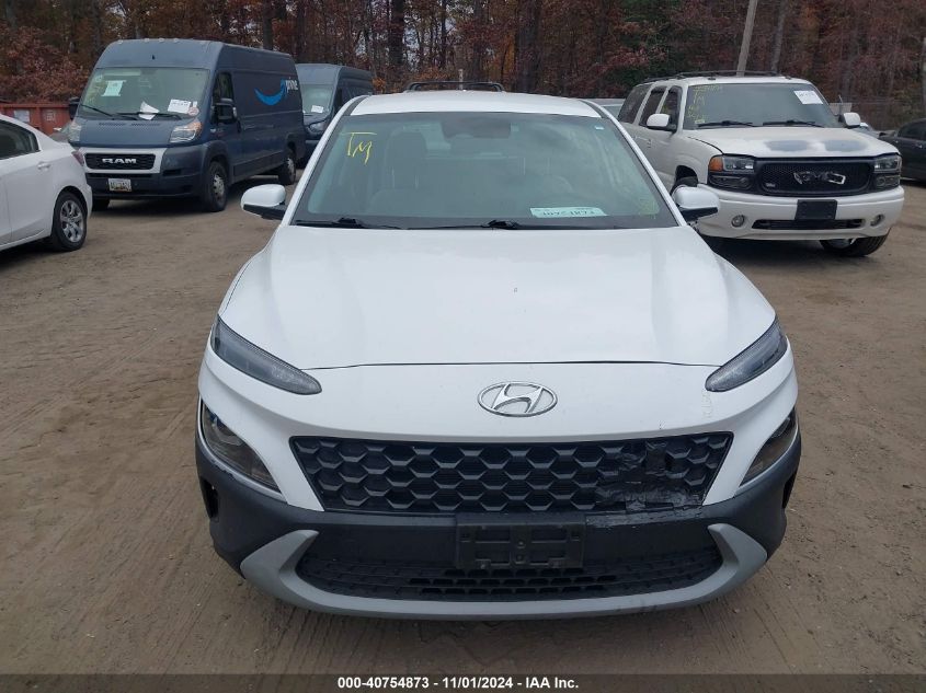 2022 Hyundai Kona Se VIN: KM8K2CAB1NU837226 Lot: 40754873