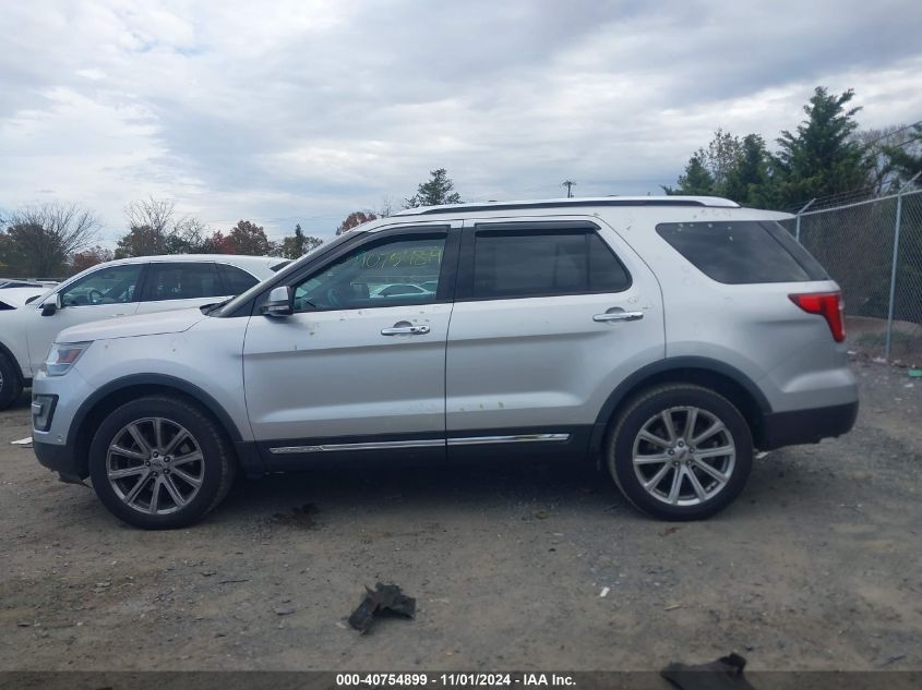 2016 Ford Explorer Limited VIN: 1FM5K8FH1GGD08836 Lot: 40754899